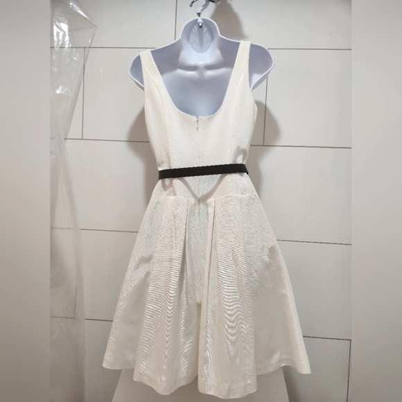 White House Black Market party dress, size 2, white with black. New with tags - Picture 4 of 5